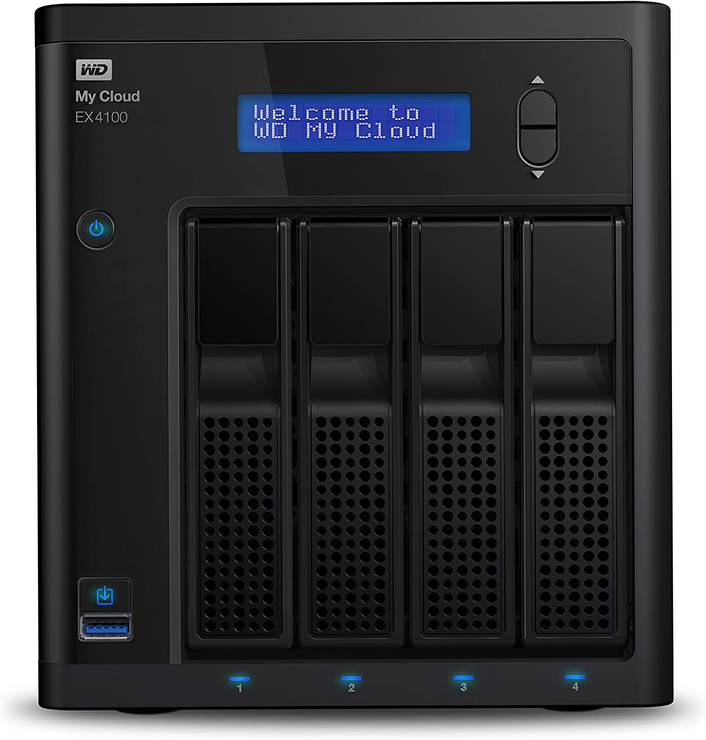 WD 4TB Diskless My Cloud EX4100 Expert Series 4-Bay Network Attached Storage - NAS - WDBWZE0000NBK-NESN