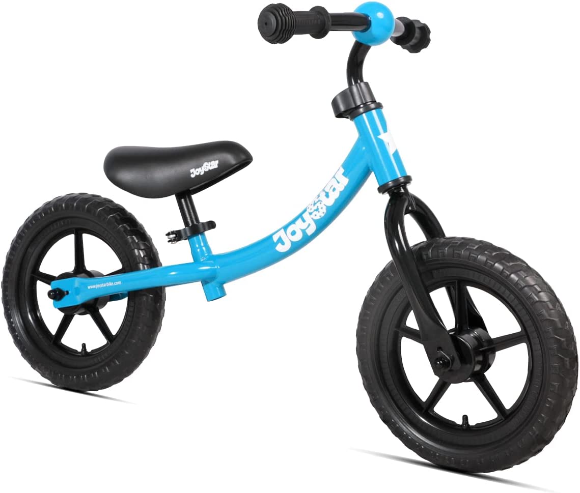 JOYSTAR 12 Inch Balance Bike for 18months, 2, 3, 4, and 5 Years Old Boys and Girls - Lightweight Toddler Bike with Adjustable Handlebar and Seat - No Pedal Bikes for Kids Birthday Gift