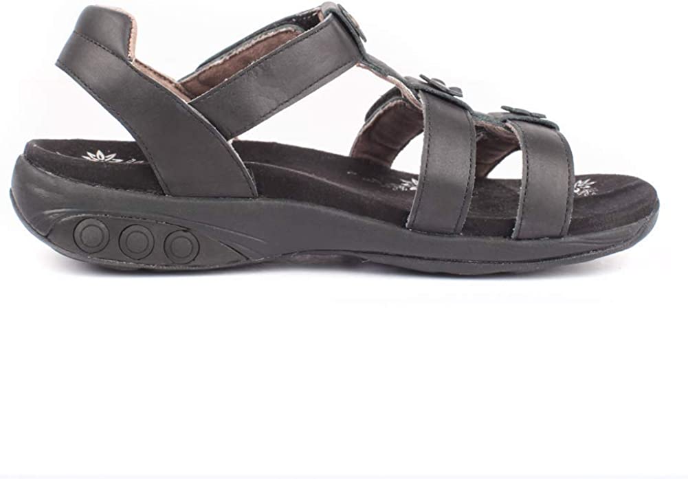 Therafit Claire Women's Leather Gladiator Adjustable Sandal - for Plantar Fasciitis/Foot Pain