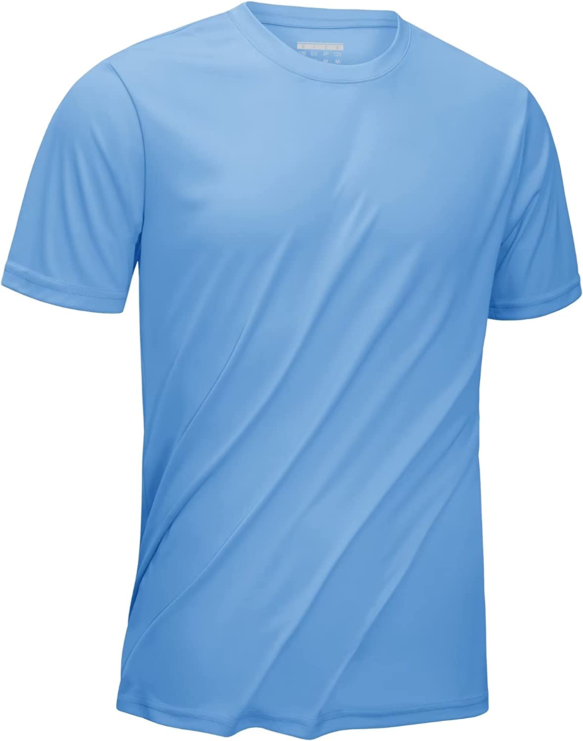 KEFITEVD Men's Short Sleeve Sun Protection Shirts Quick Dry UPF 50+ Rashguard Workout Fishing Swimming Athletic T-Shirts