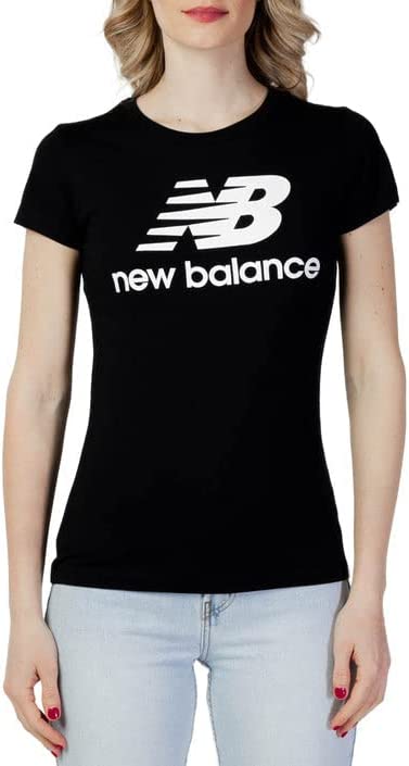 New Balance Women's Nb Essentials Stacked Logo Short Sleeve 19