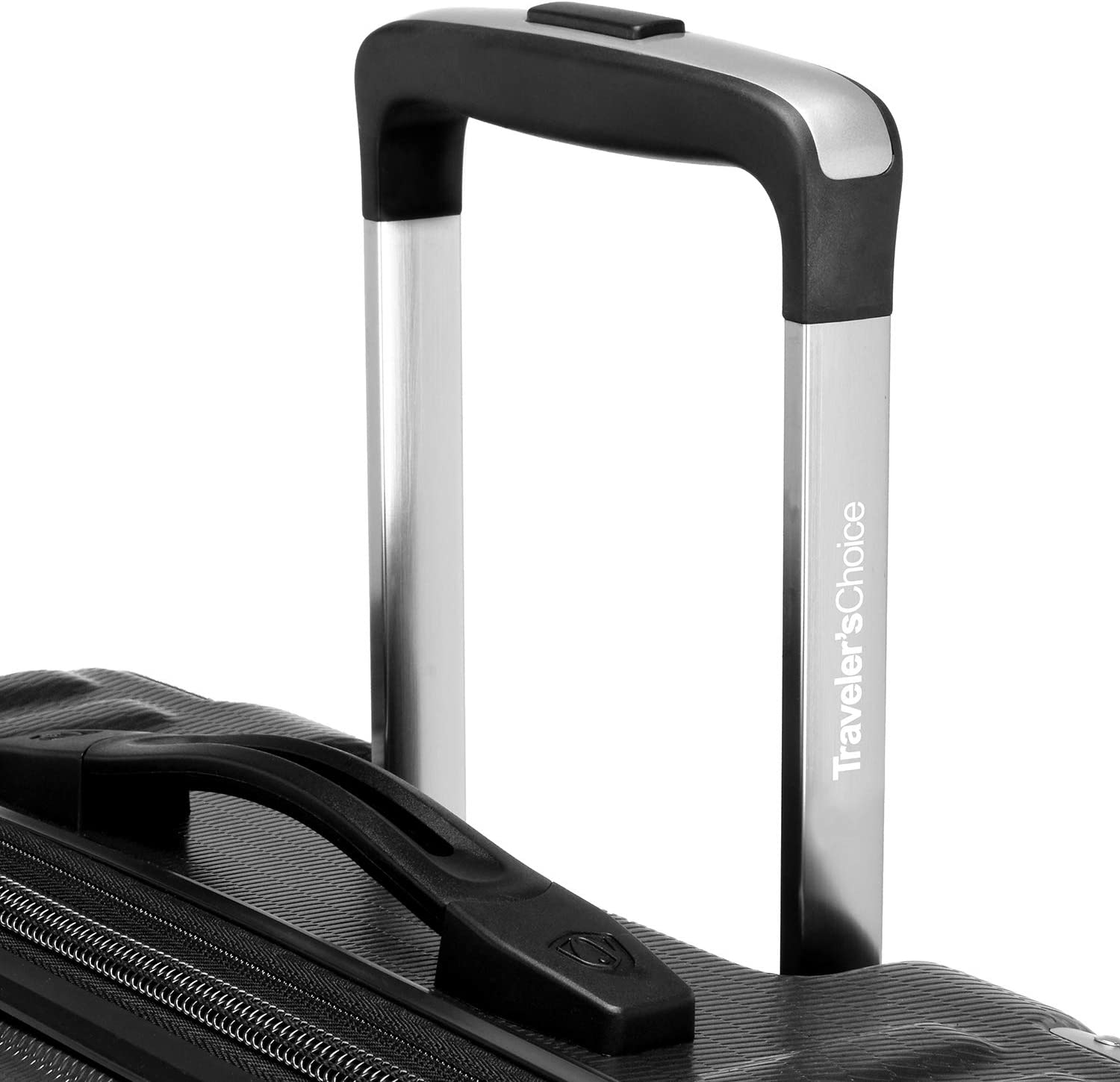 Traveler&#39;s Choice New London II Hardside Expandable Spinner Luggage， Gray， Checked-Large 29-Inch