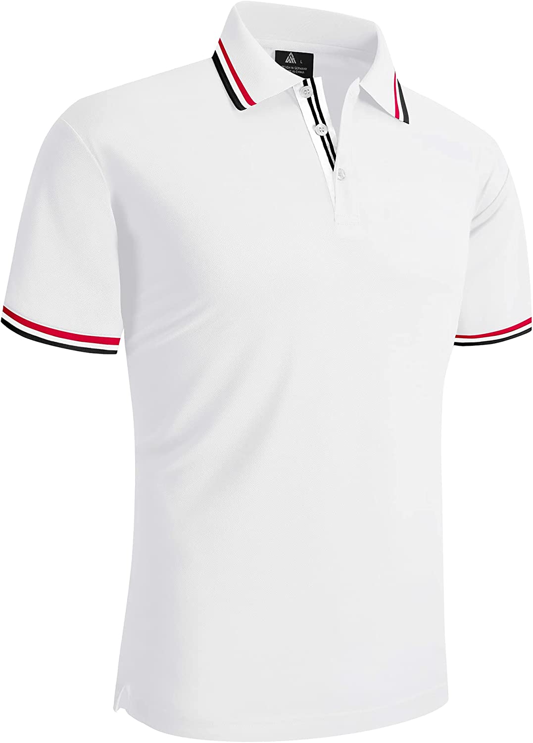 V VALANCH Golf Polo Shirts for Men Short Sleeve Moisture Wicking Summer Casual Collared Shirts Tennis Polo