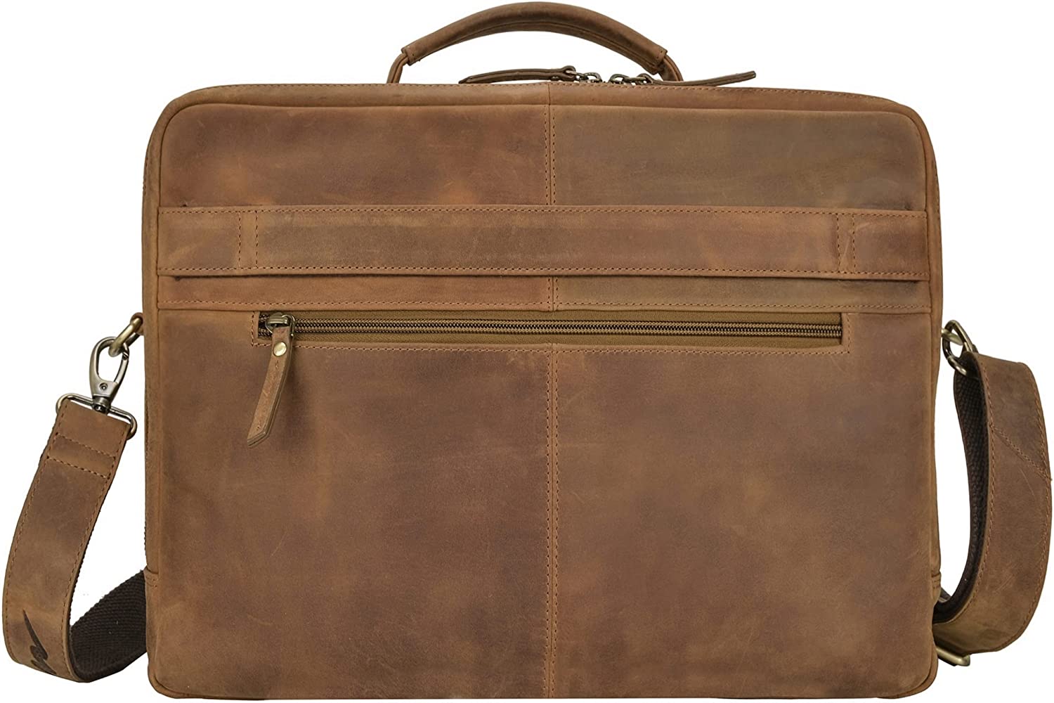 Marc Peter Auckland Real Leather Laptop Bag | Shoulder Bag for 15.6 inch Laptop | Briefcase for Notebook