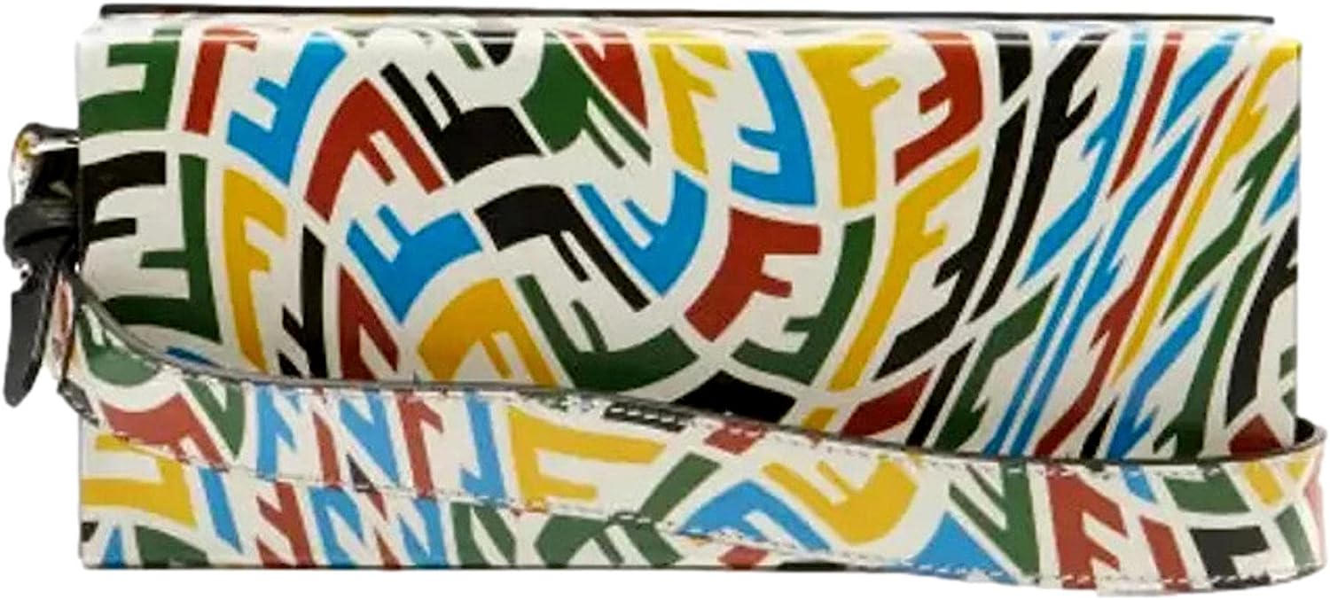 FENDI Vertigo Horizontal Box Multicolor Leather Shoulder Bag 7VA520