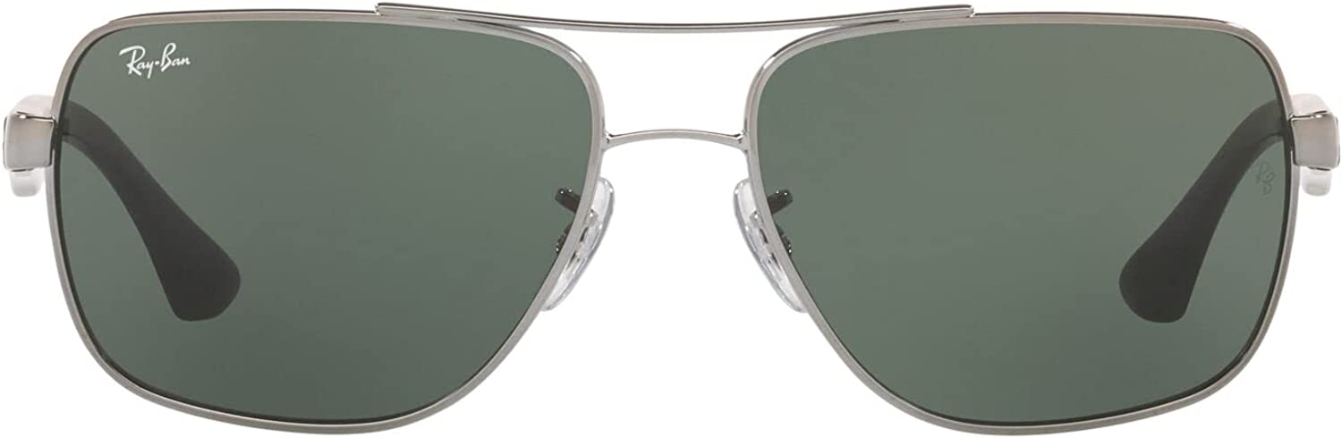 Ray-Ban Men's RB3483 Metal Square Sunglasses