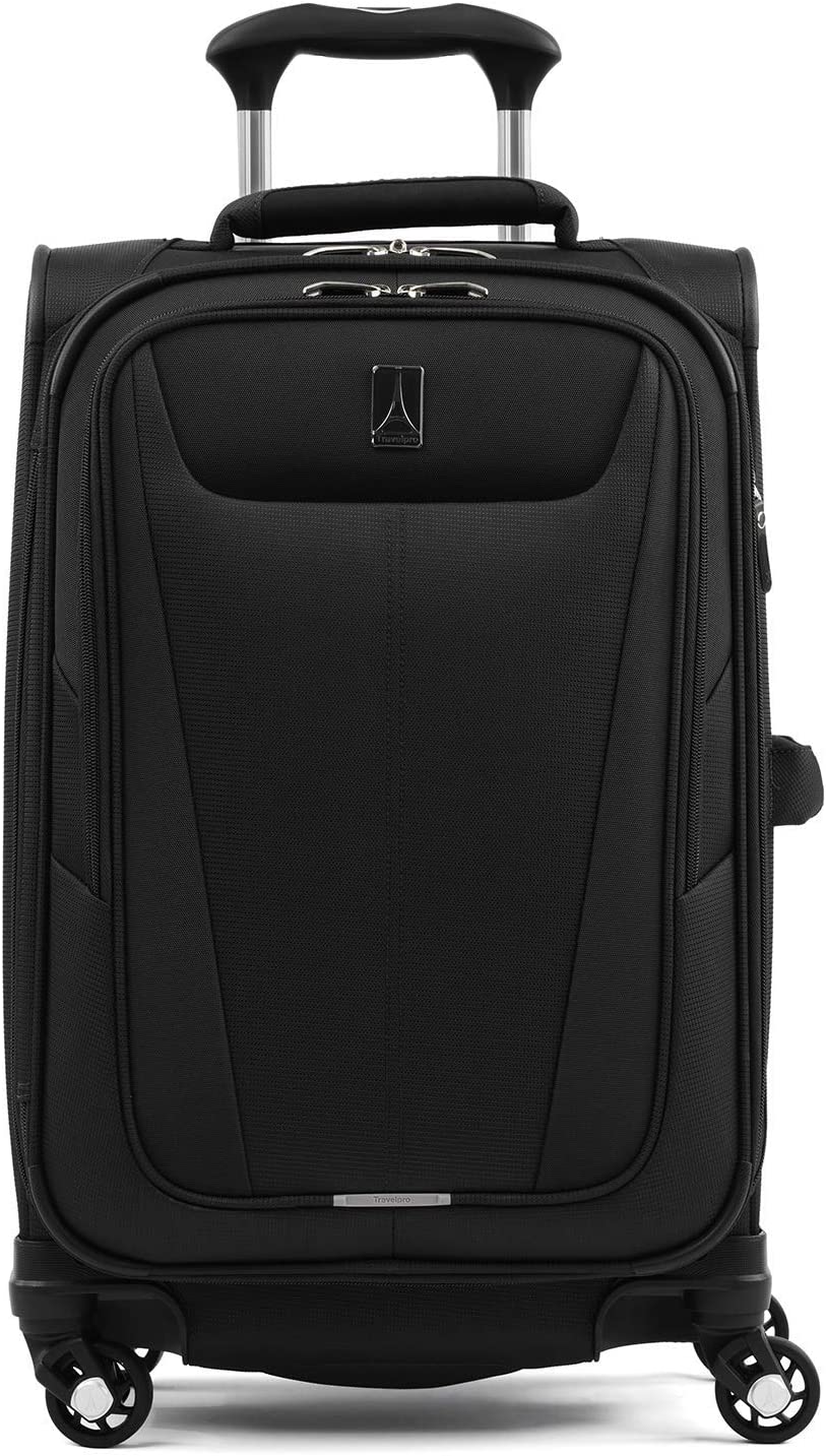 Travelpro Maxlite 5 Softside Expandable Luggage with 4 Spinner Wheels, Lightweight Suitcase, Men and Women, Black, Carry-on 21-Inch