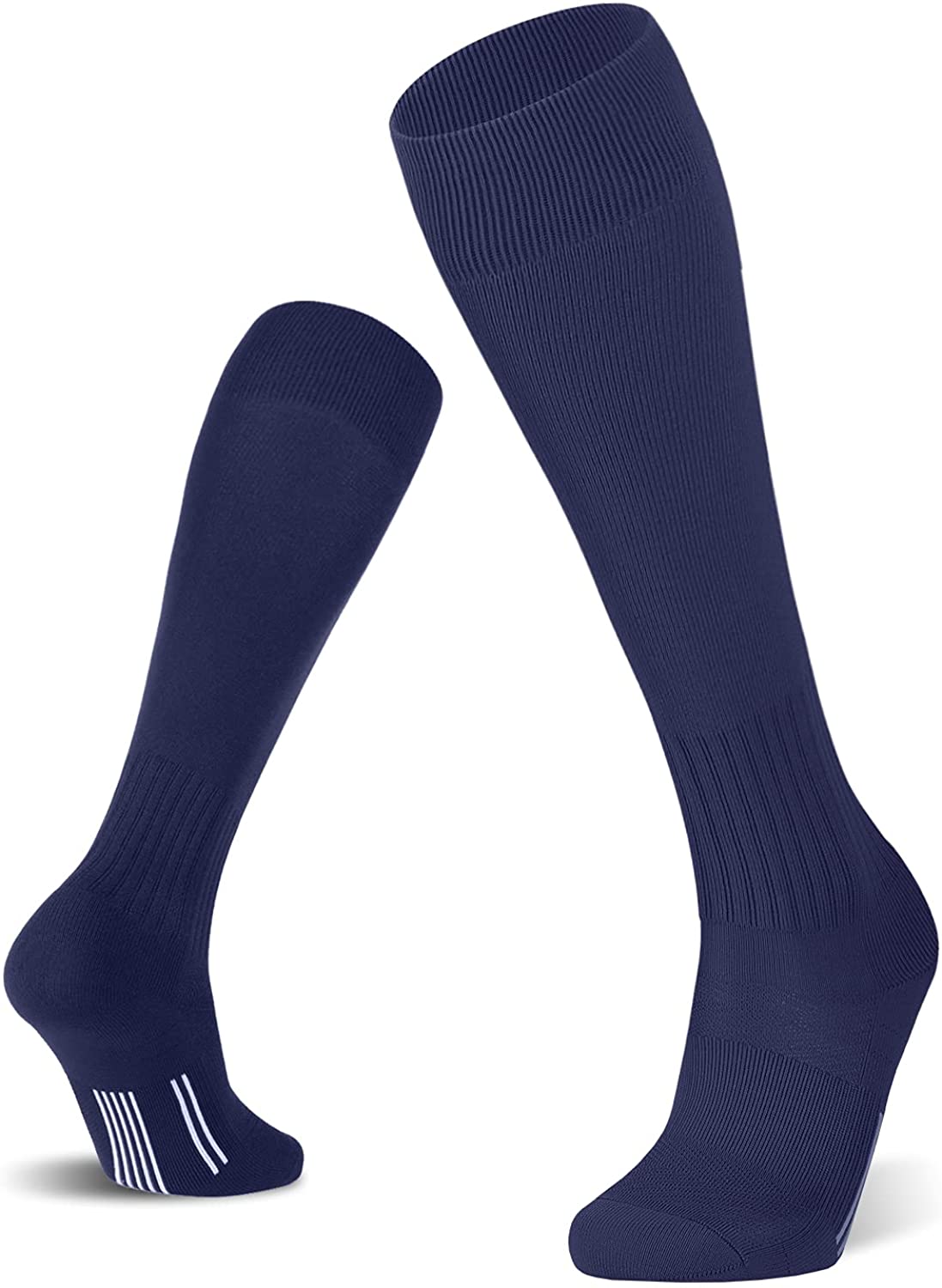 FITRELL 2/3 Pack Soccer Socks For Youth Kids Adult Baseball Softball Football Socks For Men Women Boys Girls