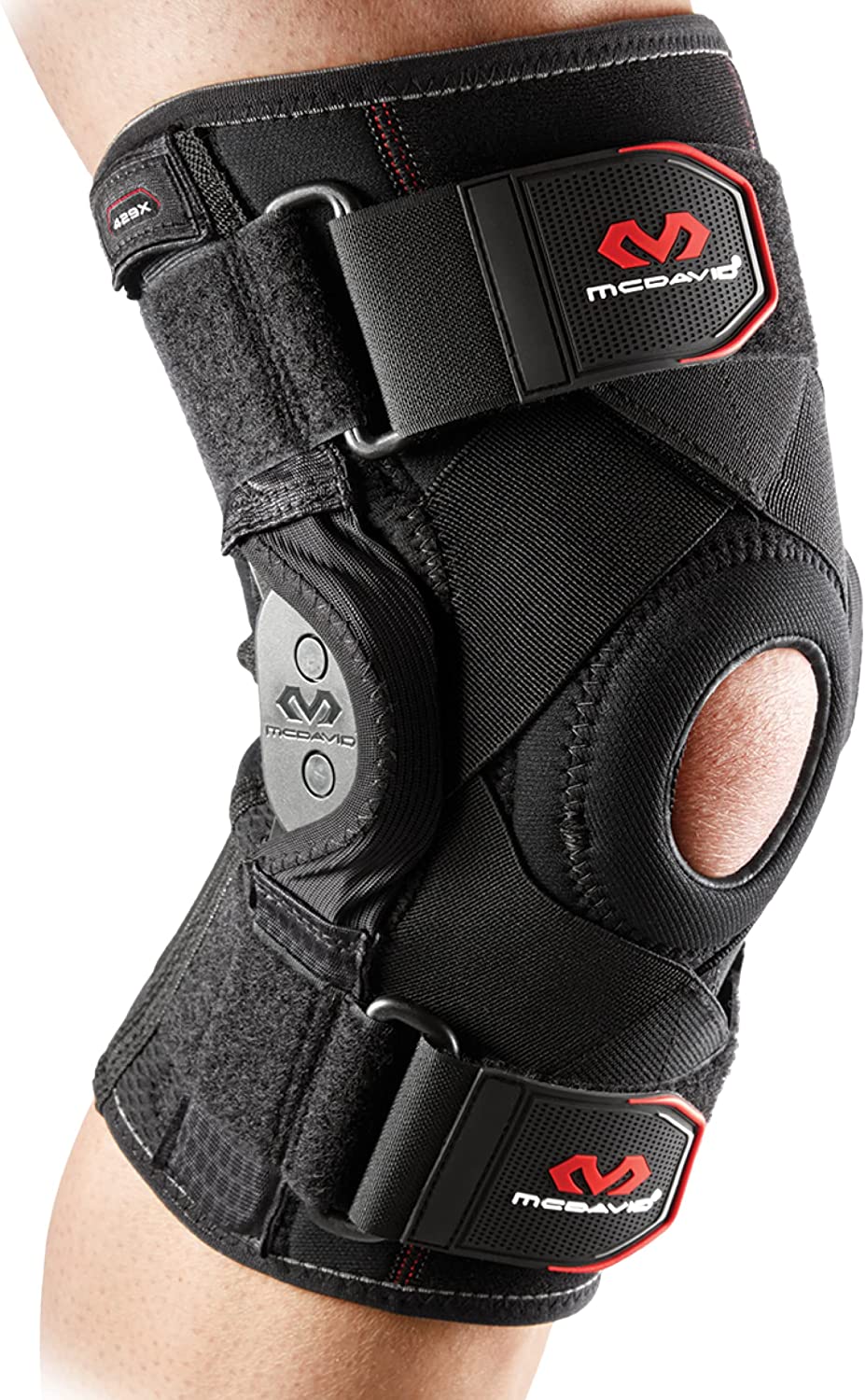 McDavid Maximum Support Knee Brace with Hinges (429X). Compression and Stability Straps for ACL, LCL, Arthritis, Tendonitis, MCL, Patella. Left and Right. Men and Women.