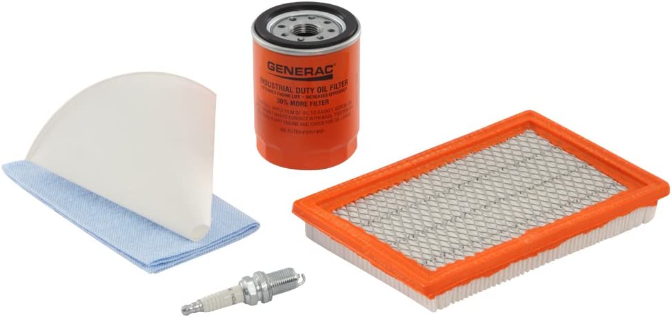 Generac 6482 Scheduled Maintenance Kit for Home Standby Generators with 8 kW 410cc Engines, Orange/White