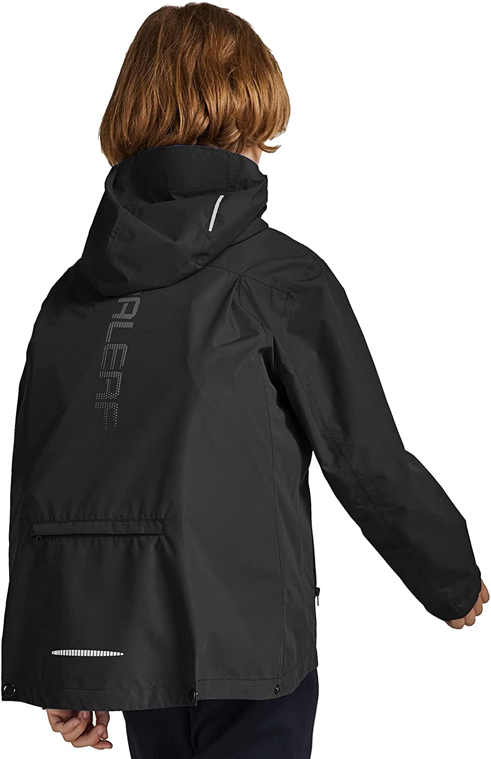 BALEAF Boys' Rain Jacket Waterproof Kids Raincoat Youth Girls Windbreaker Hooded Packable Lightweight Petite Women