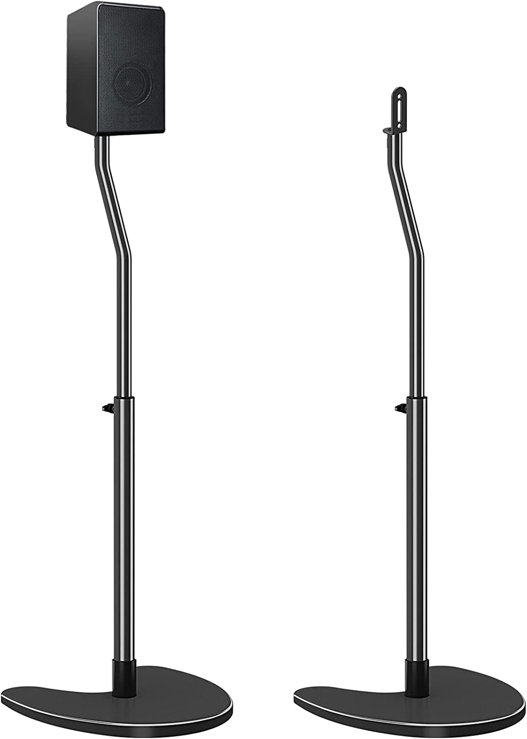 Mounting Dream Speaker Stands Pair, Max 40" Height Adjustable Speaker Stands Mounts,Heavy Duty Base Extendable Tube,11 lbs Capacity Per Stand,Set of 2 Universal Floor Stands (Speakers Not Included)