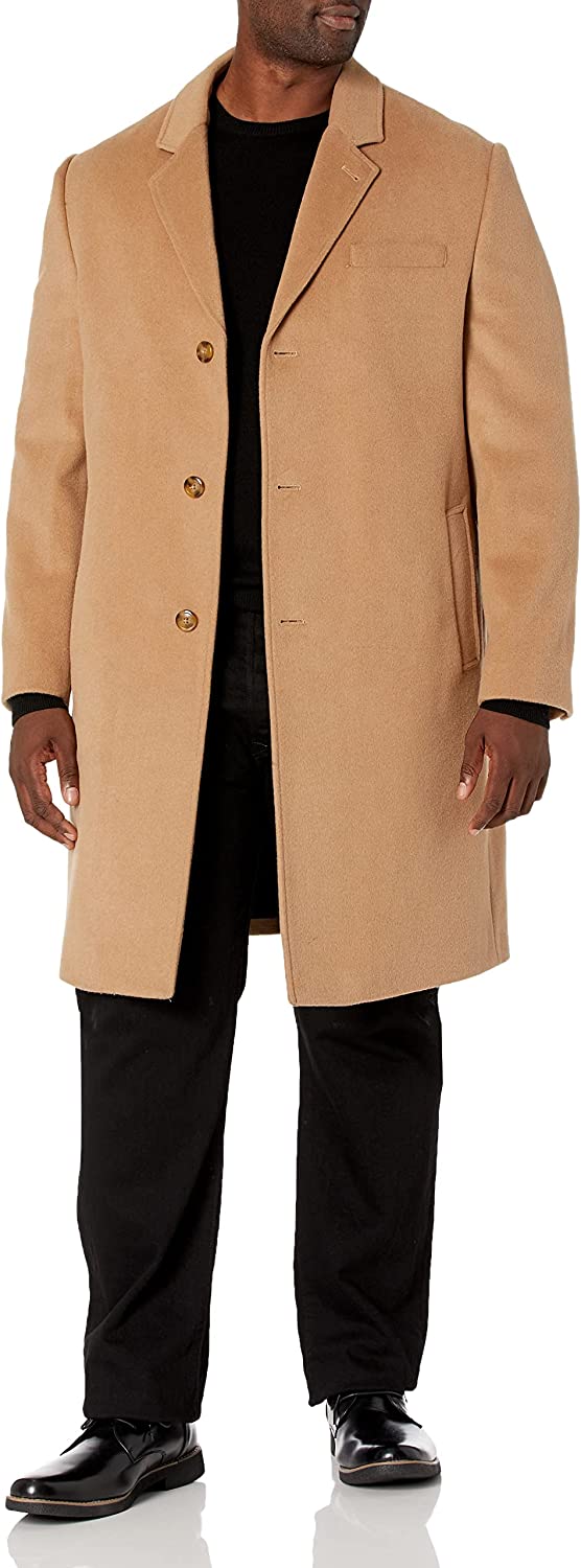 LONDON FOG Men's Signature Wool Blend Top Coat