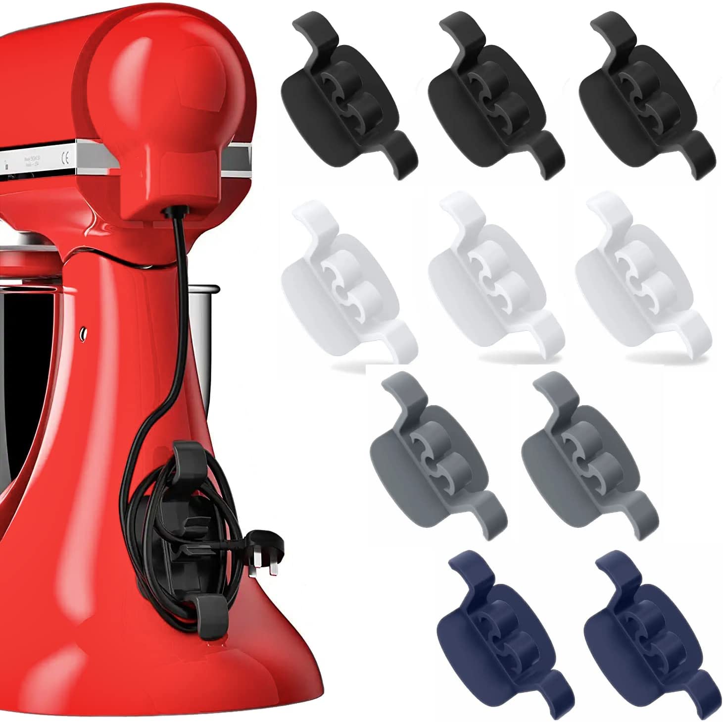 CHCLACE New Upgraded Cord Organizer for kitchen appliances or office electricity， for stand mixers， small household appliances wire hiders， for indoor wiring design (10)