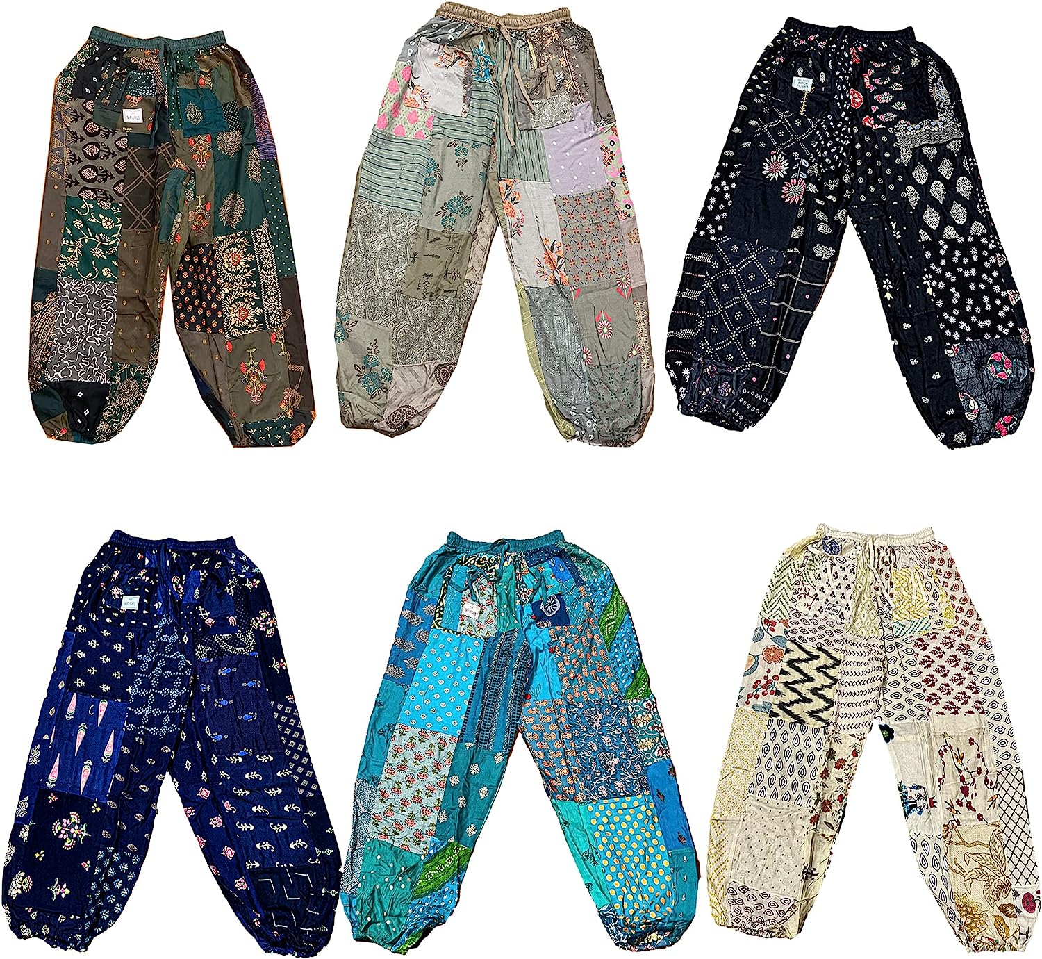 Ethinic Craft Hub? Wholesale Lots Pcs Harem Pants for Women Patchwork Yoga Boho Palazzo Maternity PJ Clothing