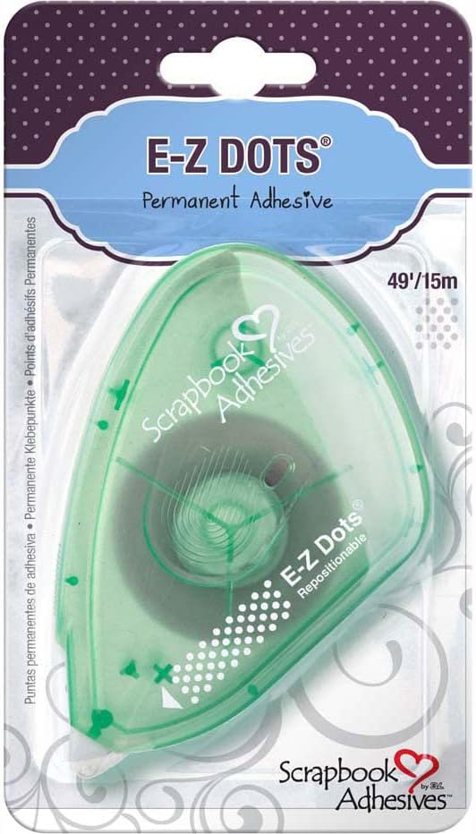 3L Scrapbook Adhesives E-Z Dots Runner Repositionable Adhesive Dispenser, 49 Feet