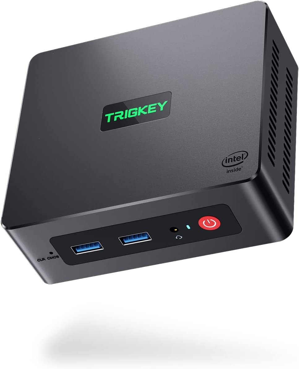 TRIGKEY Mini PC Computer Desktop PC Intel 11th Generation Processors N5095 Micro Computer,16G DDR4 500G M.2 SSD 2280 Green G3, Support Micro PC W10 Pro Dual 4K@60Hz HDMI/WiFi 5/BT