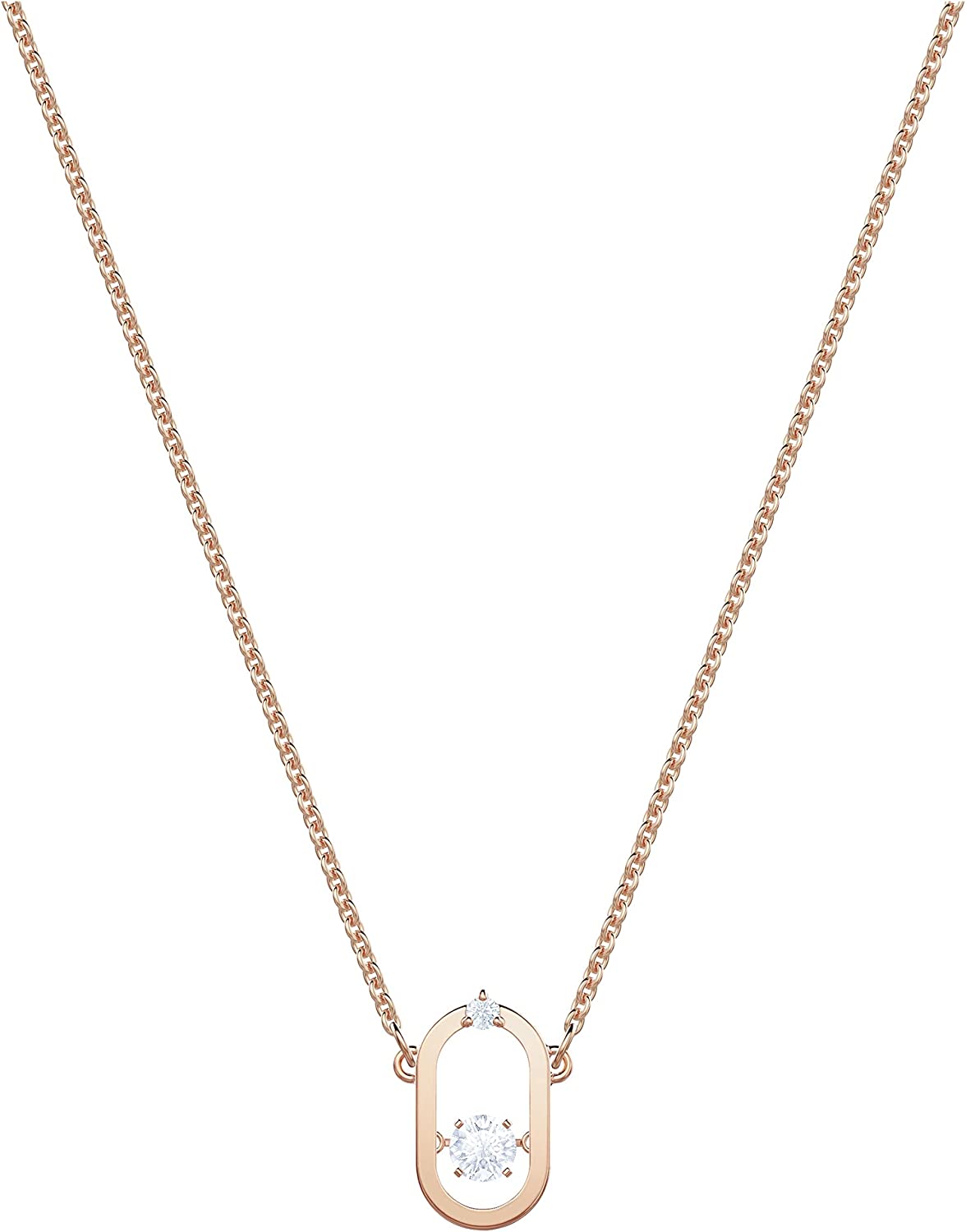 Swarovski Sparkling Dance North Jewelry Collection, Rose Gold Tone Finish, Red Crystals, Clear Crystals