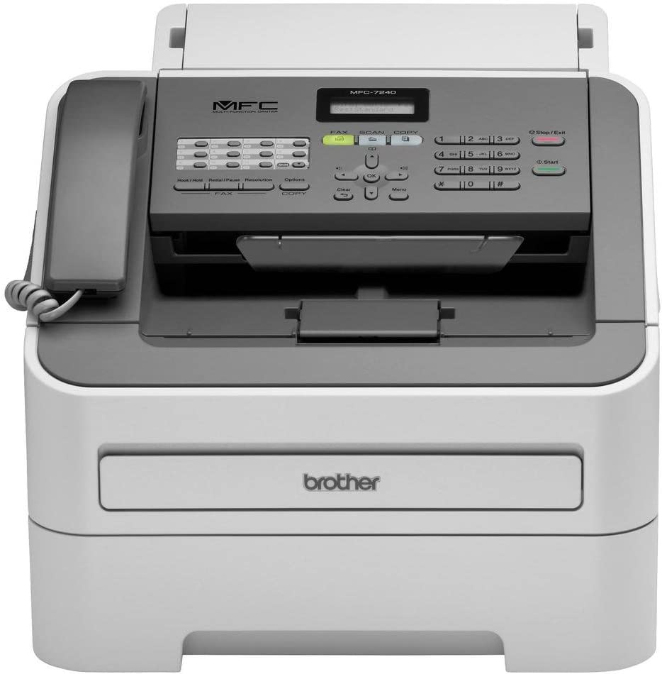 Brother Printer MFC7240 Monochrome Printer with Scanner, Copier and Fax,Grey, 12.2" x 14.7" x 14.6"